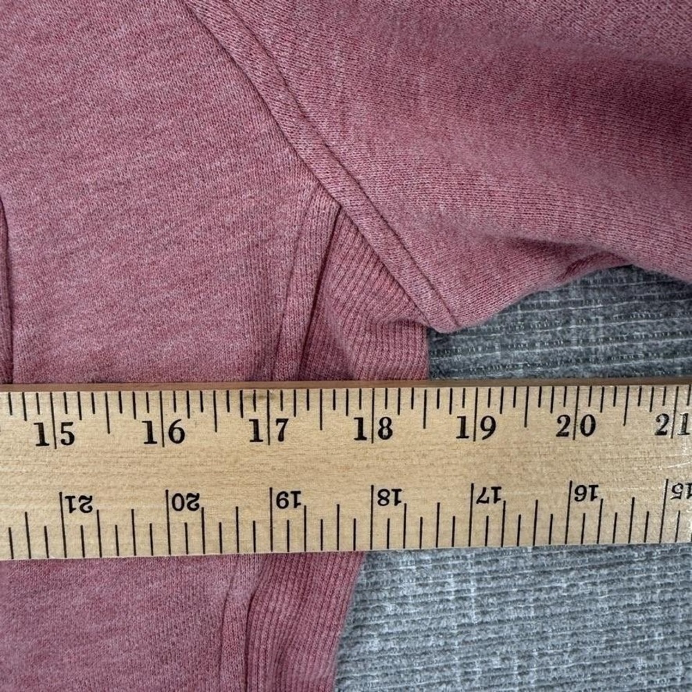 Lululemon Full Zip Hoodie Women Size 8 Pink Fleece Cotton Polyester Slim - Picture 4 of 12